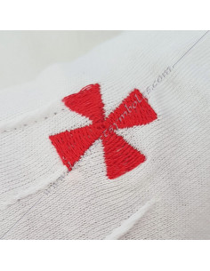 GCC010-gants-blancs-maconniques-brodés-croix-templiere-decors-coton-rer-rectifie-accessoires-ordres-interieurs-fm 2