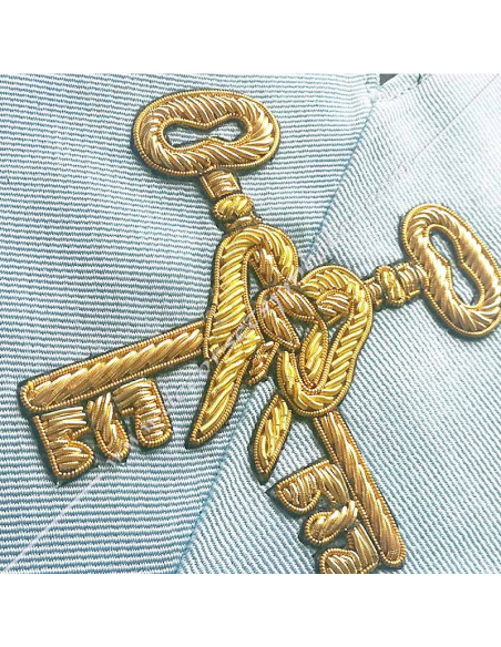 SRFT001C-officers-french-traditional-collars-sashes-masonic-treasurer-symbols-keys-ceremonies-fm-tools
