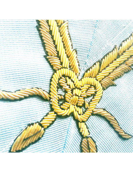 SRFT004C-officers-secretaries-traditional-french-collars-sashes-masonic-ribbons-acacia-feathers-fm-tools