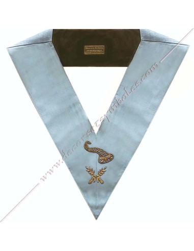 SRFT167C-officers-banquets-masters-french-traditional-gltso-collars-masonic-sashes-abundance-horn-cornucopia-fm