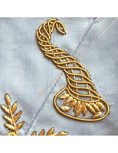 SRFT167C-officers-banquets-masters-french-traditional-gltso-collars-masonic-sashes-abundance-horn-fm-cornucopia