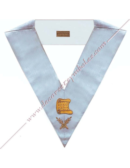 Architecte Sautoir Officier Rite Francais Moderne