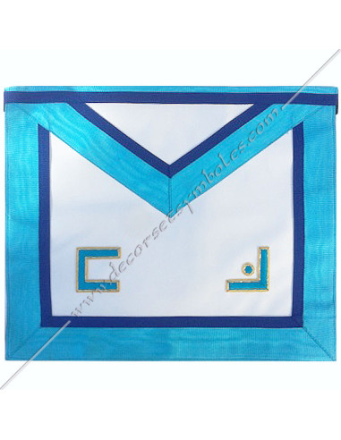 Tablier de Maître Rite de Misraïm Simili Cuir et Liseré
