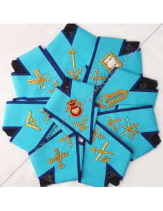 ENSMIS110B-ensembles-10-dix-misraim-sautoirs-cordons-maconniques-officiers-decors-loges-outils-accessoires-fm