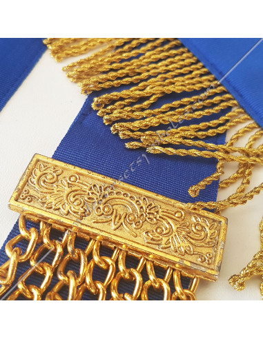 TRY255-masonic-aprons-rite-york-english-tools-pendants-pampilles-symbols-fringes-gold-lodges-fm-glnf