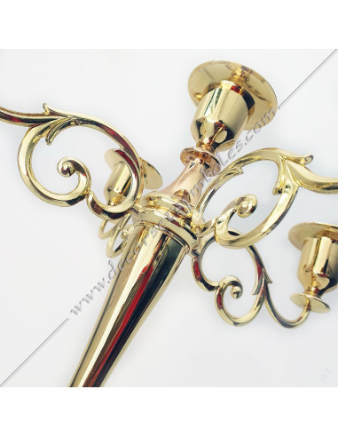 OUT072-masonic-white-chandelabras-gloves-5-five-branches-arms-decorations-lodges-fm-accessories-symbols