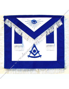 Broderies : soleil dans équerre, compas et règle et œil
