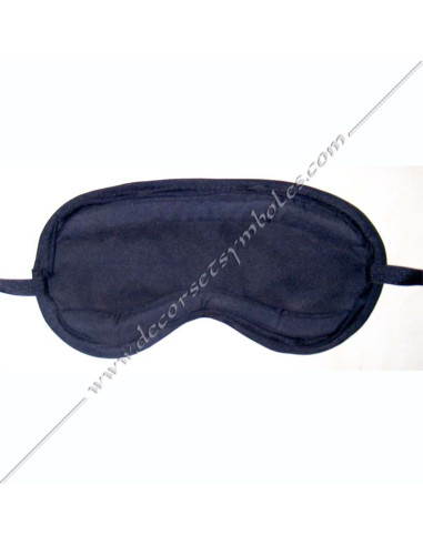 Schwarze Freimaurer-Augenbinde bzw
