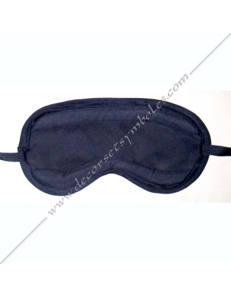 Bandeau rituel noir en polyester pour l'initiation