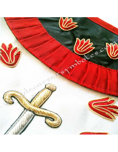 HRF260-aprons-first-1st-orders-masonic-elected-secret-french-chapter-general-decorations-fm-degrees-wisdom