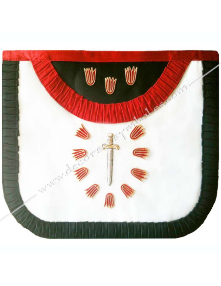 HRF260-aprons-first-1st-orders-masonic-elected-secret-french-chapter-general-decorations-degrees-wisdom-fm