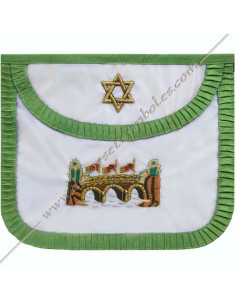 Tablier Maçonnique 3e Ordre Chevalier vue de dos