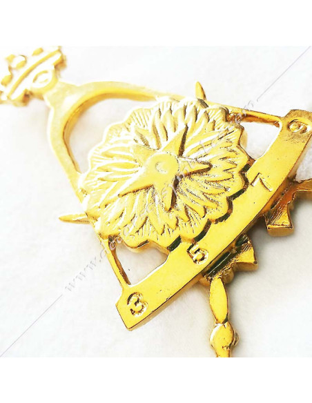 Gold-plated masonic jewel for a knight of the orient
