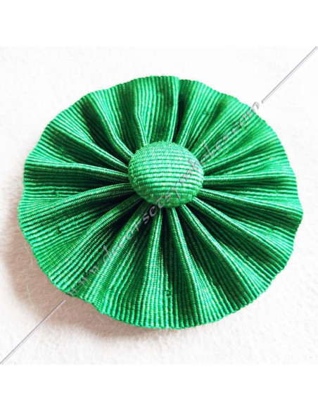 ACC020-roundels-rosettes-masonic-green-3rd-orders-knights-orient-rites-french-sashesharnesses-accessories-fm