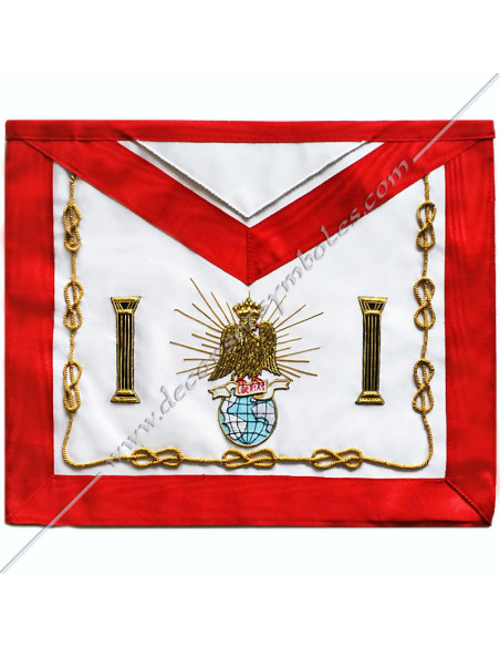 Tablier Maçonnique 4e Ordre Souverain Prince Rose-Croix