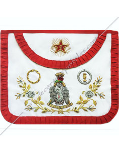 HRF204-ouroboros-prince-tabliers-rose-maconniques-croix-4e-ordres-rite-francais-chapitres-sagesse-grades-etoiles-fm