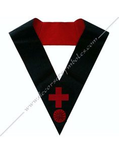 HRF143-sautoirs-4e-cordons-maconniques-ordres-francais-chapitres-rose-croix-sagesse-grades-etoiles-fm 2