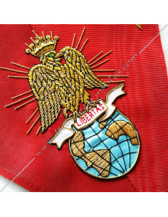 HRF503-libertas-4e-sautoirs-ordres-maconniques-cordons-rite-francais-decors-sagesse-chapitres-globes-aigles-fm 2