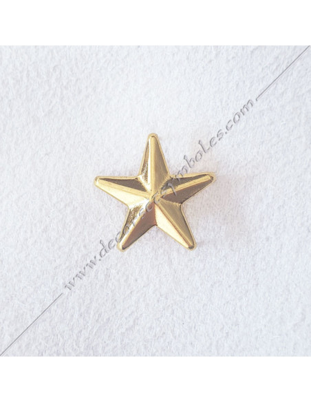 Estrella oro sobre Agrafes 5º Orden Rito Francés