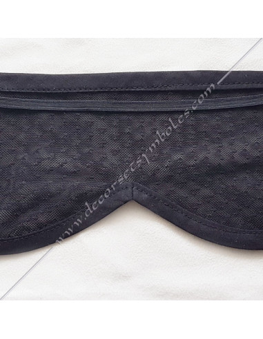 Black veil masonic headband for the reception of the Secret