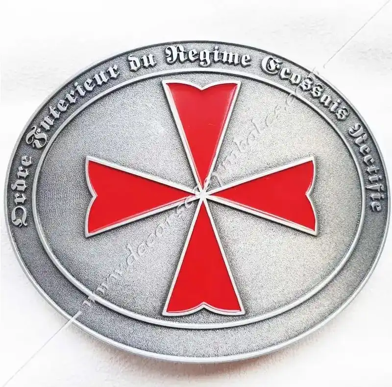 Masonic belt buckle of the Rectified Scottish Regime